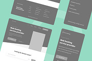 Hosting Server Wireframe Website, a Wireframe Template by INSPR STD (Thumbnail 4 of 6)