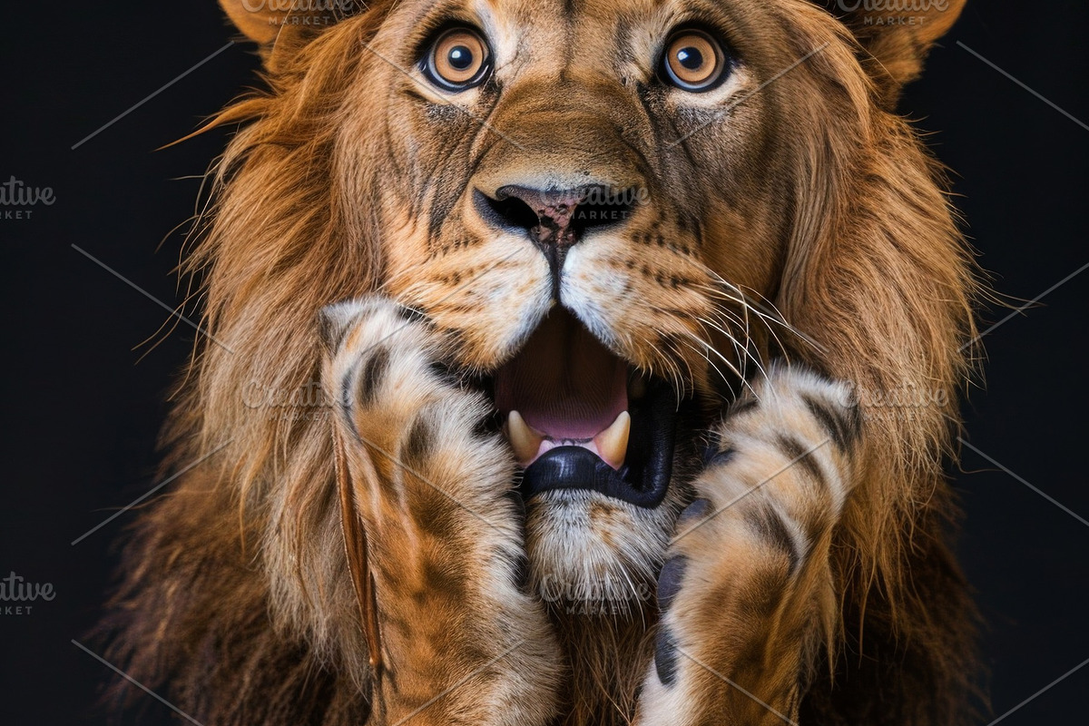 236 surprised animals, an Animal Photo by Handmadefont (Photo 90 of 241)