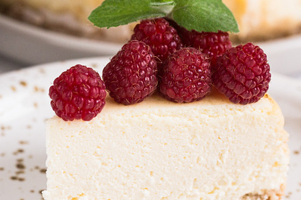 New york cheesecake containing background, baked, and bakery, a Food & Drink Photo by Ivanna
