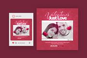 Romantic Valentine's Day Post, a Social Media Template by Saman Osama (Thumbnail 2 of 2)