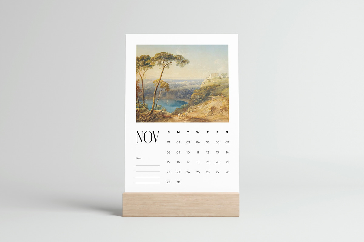 Desk Calendar and Menu Mockup, a Product Mockup by Bitstate Design (Photo 3 of 3)