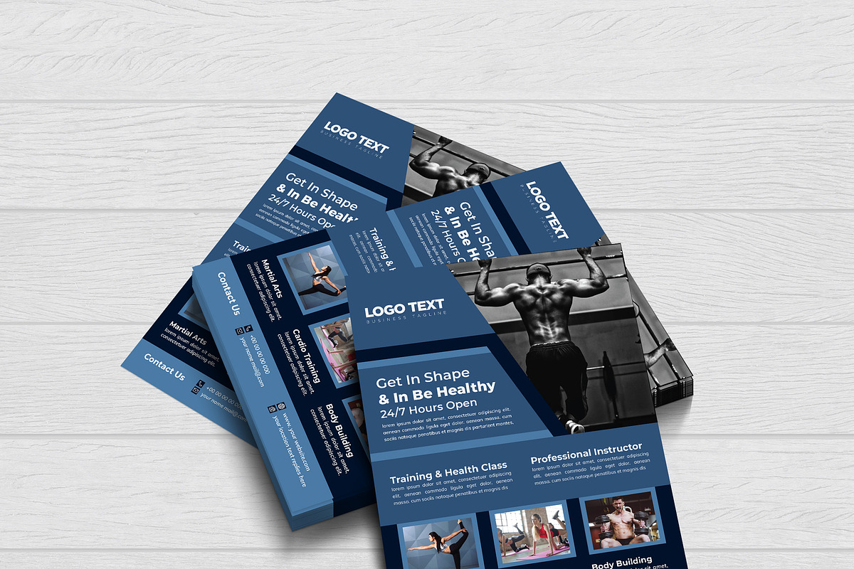 Cross Fitness Gym Flyer Template, a Flyer Template by MRI STUDIO (Photo 2 of 4)