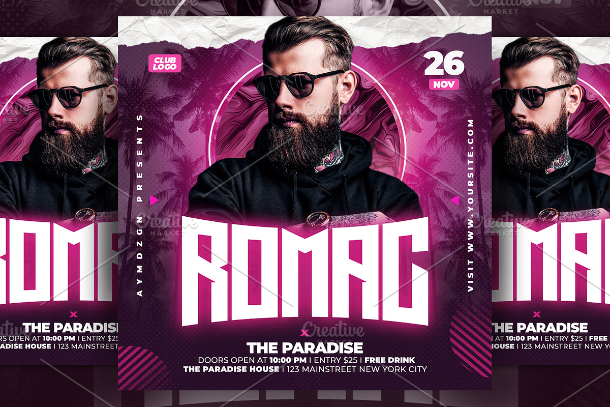 DJ Flyer, a Flyer Template by AyumaDesign (Photo 1 of 2)
