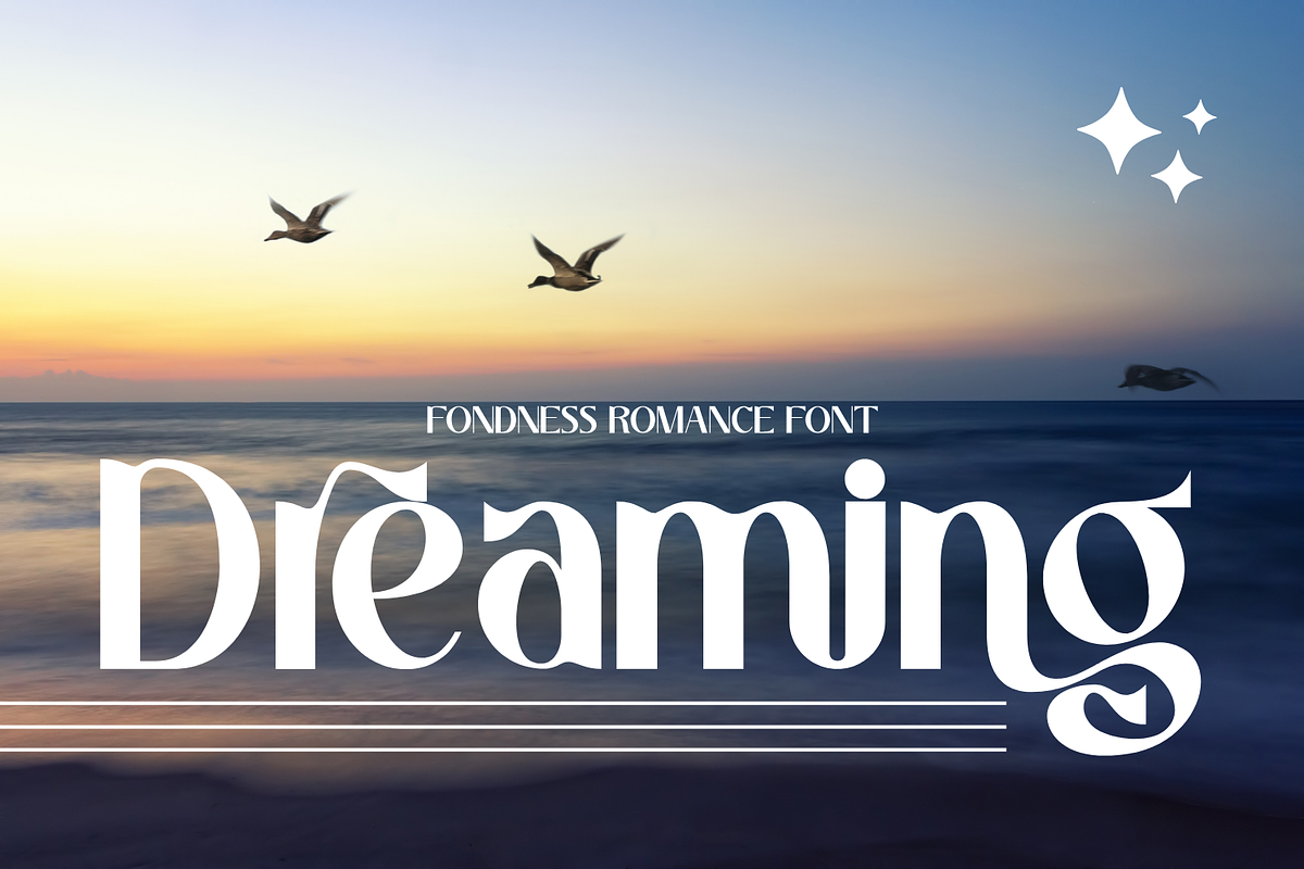 Fondness Romance Font, a Sans Serif Font by 177Studio (Photo 6 of 8)