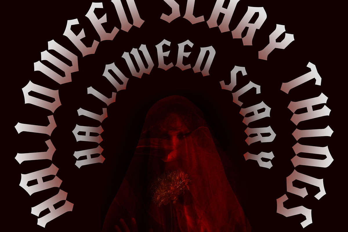 Blatters – Halloween Gothic Font, a Serif Font by Drizy (Photo 2 of 10)