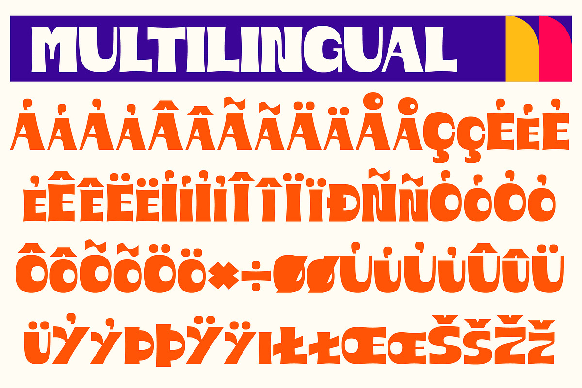 Gamure - Playful Bold Display Font, a Sans Serif Font by CuratedType Studio (Photo 7 of 10)