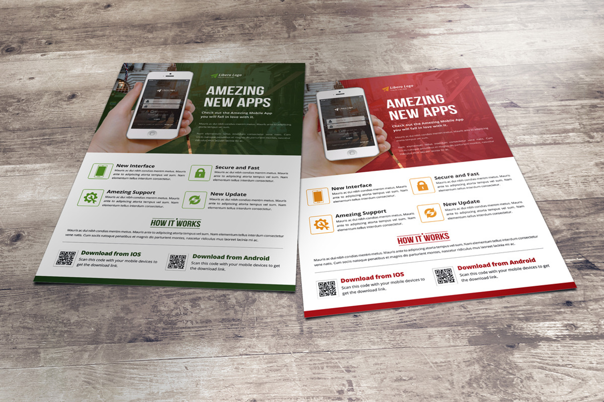 Mobile Apps Promotion Flyer, a Flyer Template by Miyaji75 (Photo 5 of 5)