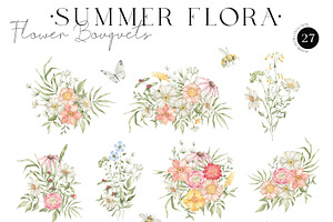 Flowers & Butterflies. Summer Botany