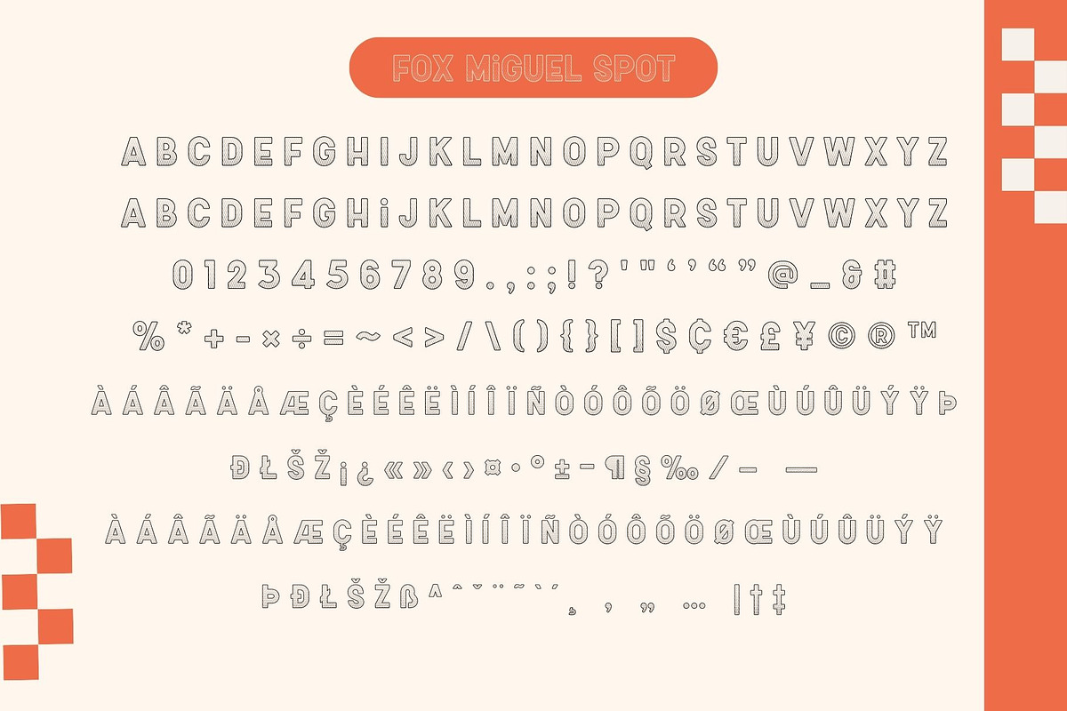 Fox Miguel 6 Fonts Style, a Symbol Font by Fox7 By Rattana (Photo 10 of 12)