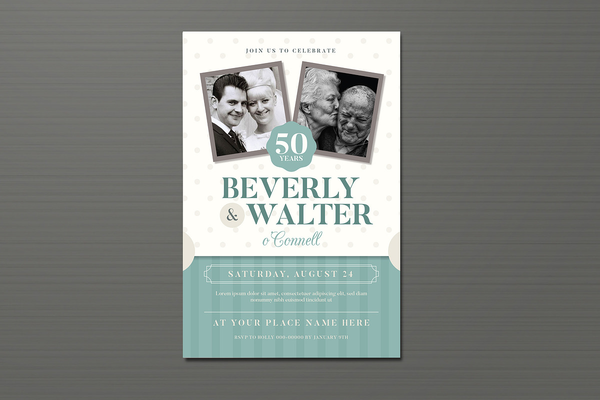 Wedding Anniversary Invitation, an Invitation Template by Vynetta (Photo 3 of 5)