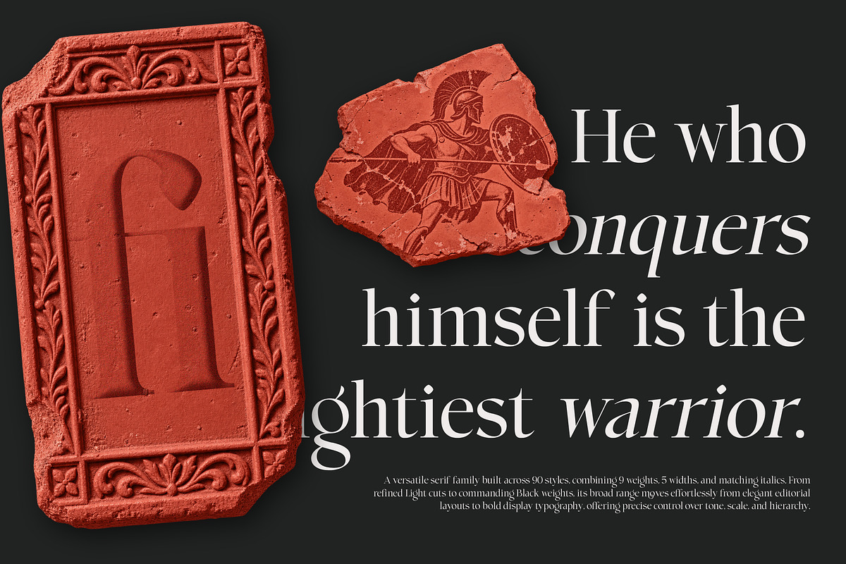 Choppin Serif | 91 Style Font, a Serif Font by Bosstype Studio (Photo 7 of 15)