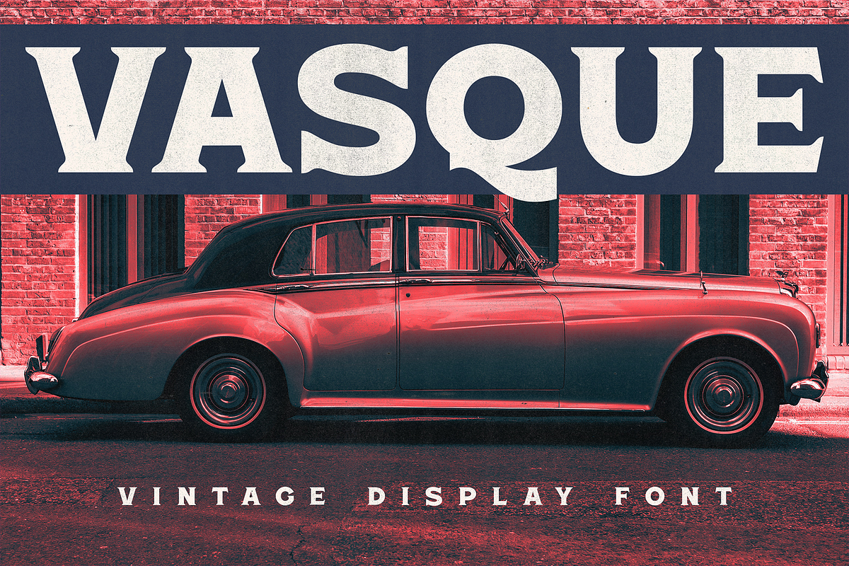 Vasque - Vintage Display Fonts, a Serif Font by Konstantine Studio (Photo 1 of 3)