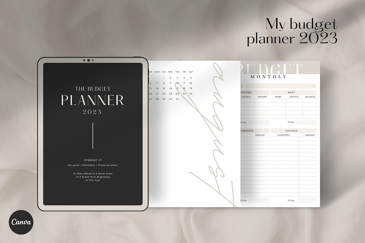 Yearly budget Planner Template, a Magazine Template by Marketello Studio (Photo 1 of 12)