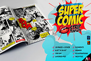 Super Comic Strip Template, a Magazine Template by mixmedia87 (Thumbnail 1 of 6)