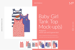 Baby Girl Tank Top Mock-ups Set