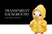 Cute Ducks Clipart, Watercolor Ducks, an Animal Illustration by BrushstrokeArtGB (Thumbnail 7 of 9)