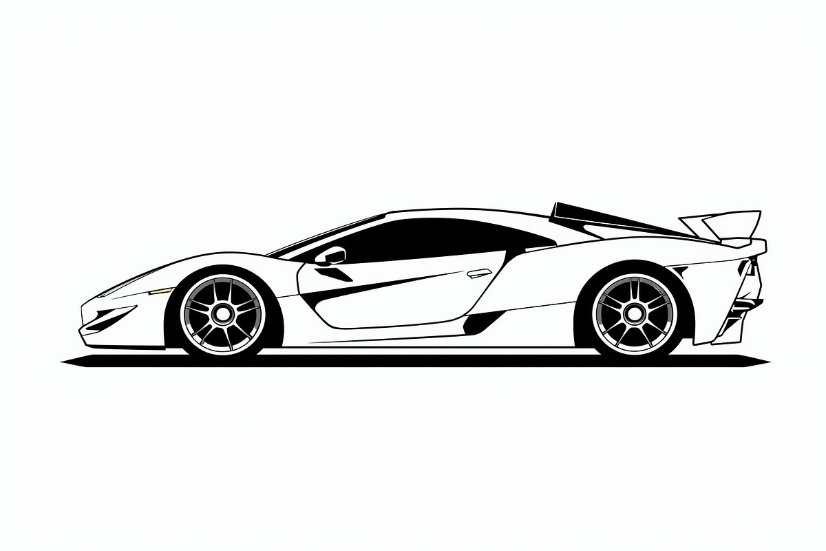 Fast Car Silhouette bundle, an Illustration by Designer_Momina (Photo 6 of 9)