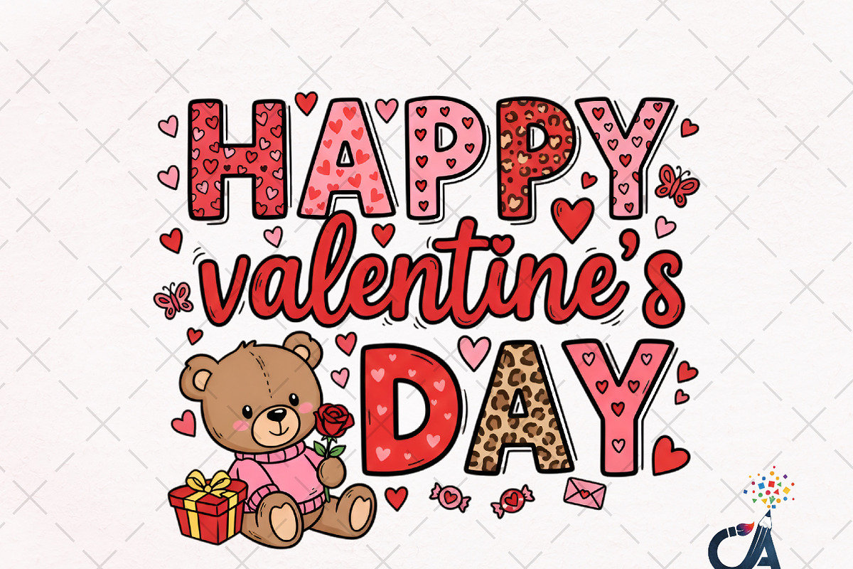 Happy Valentine's Day Png, an Illustration by Creative Art (Photo 1 of 6)