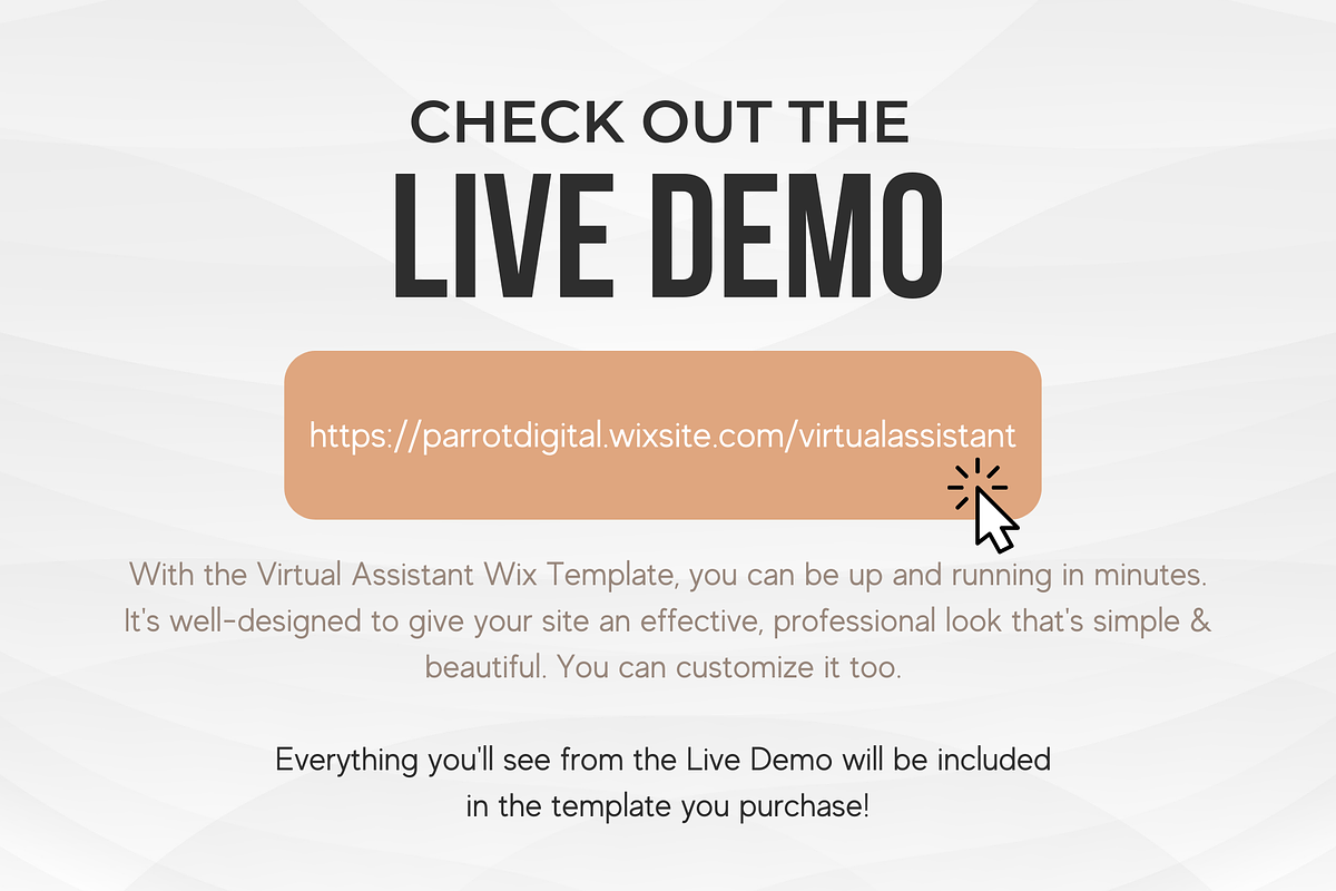Virtual Assistant Website for Wix, a Landing Page Template by Parrot Designs (Photo 3 of 4)