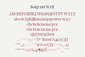 Balgend - Elegant Font Duo