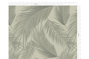 Feather Palms Seamless Pattern