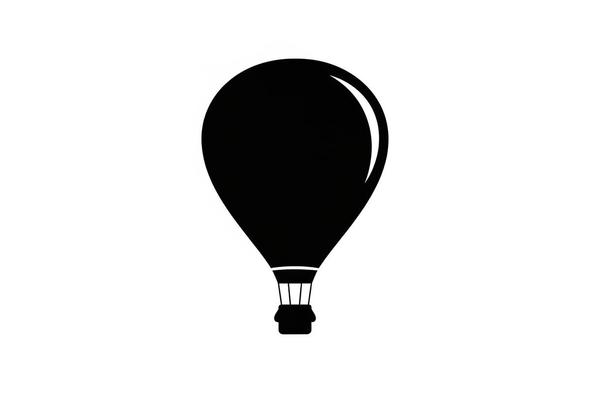 Hot Air Balloon Silhouette Bundle, an Illustration by Designer_Momina (Photo 7 of 51)
