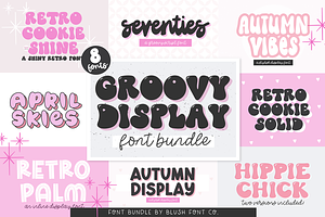 GROOVY DISPLAY FONT BUNDLE V1