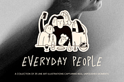 Everyday People: Hand-Drawn Line Art, a Person Illustration by Veyla (Thumbnail 1 of 14)