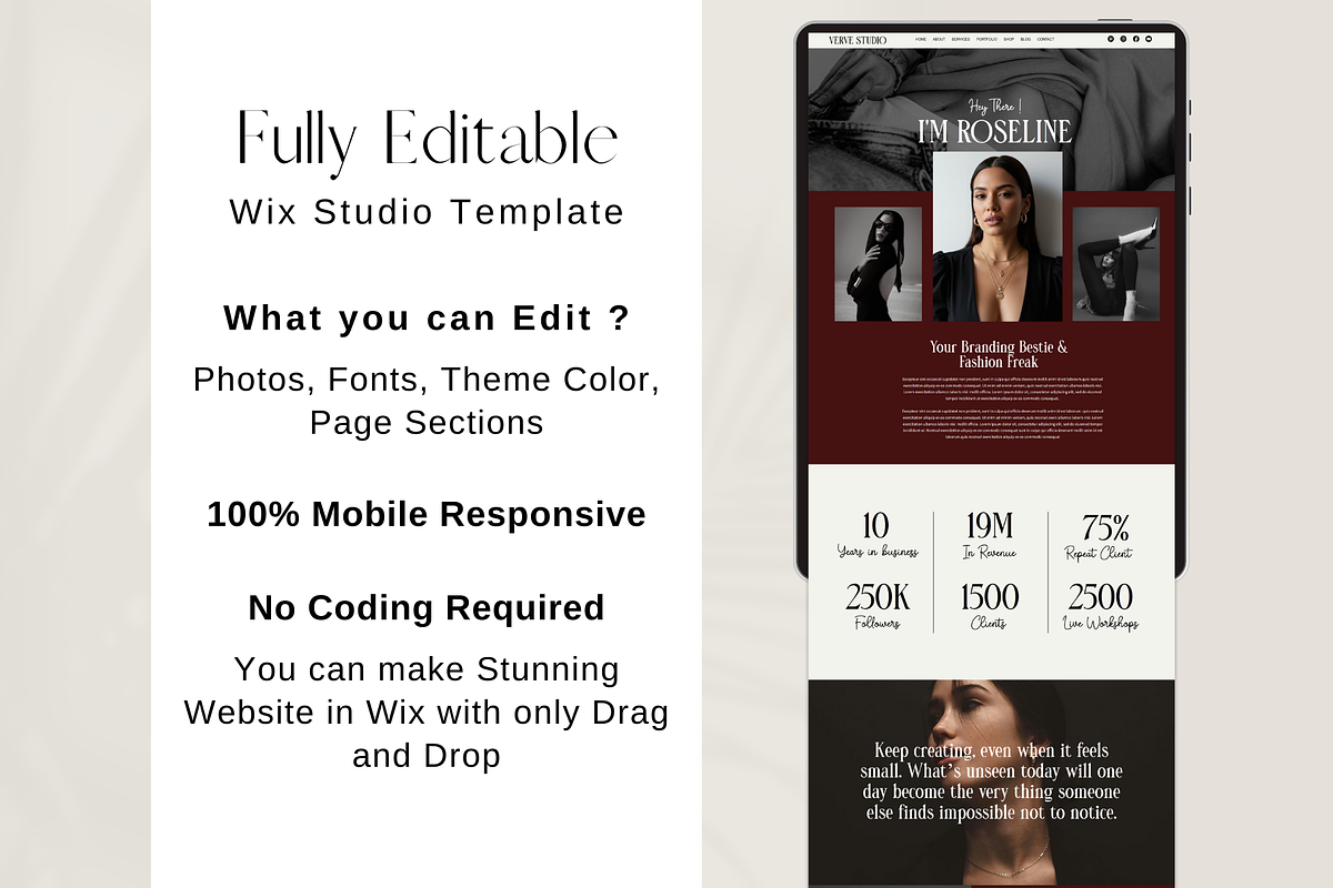 Luxury Wix Studio Website Template, a Wix Template by AdvertFox (Photo 6 of 10)