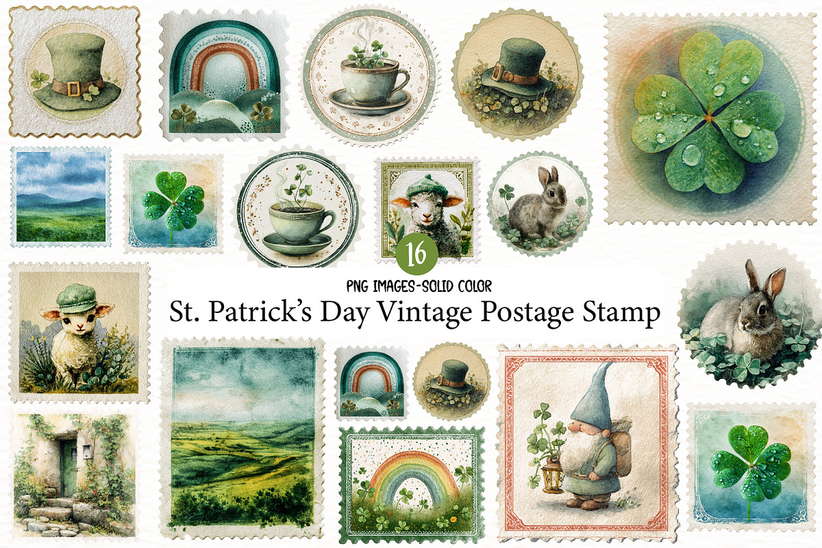 St. Patrick’s Day Vintage Postage St, an Illustration by Designworld (Photo 1 of 5)