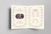 Minimal Floral Funeral Program, a Brochure Template by Neermana (Thumbnail 4 of 4)