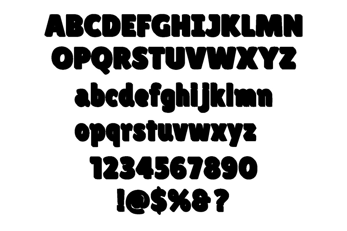 chunk vintage cute display font, a Sans Serif Font by nicollr's store (Photo 3 of 3)