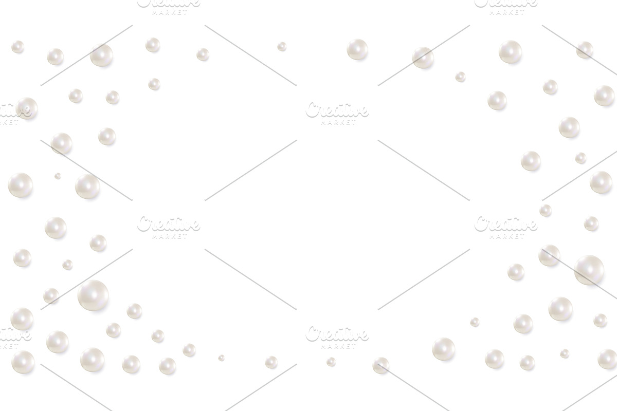 Pearls of different sizes are, an Object Illustration by Woters little shop