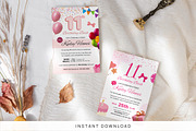 11th Birthday Invitation Card Temp, an Invitation Template by Snapybiz (Thumbnail 1 of 9)