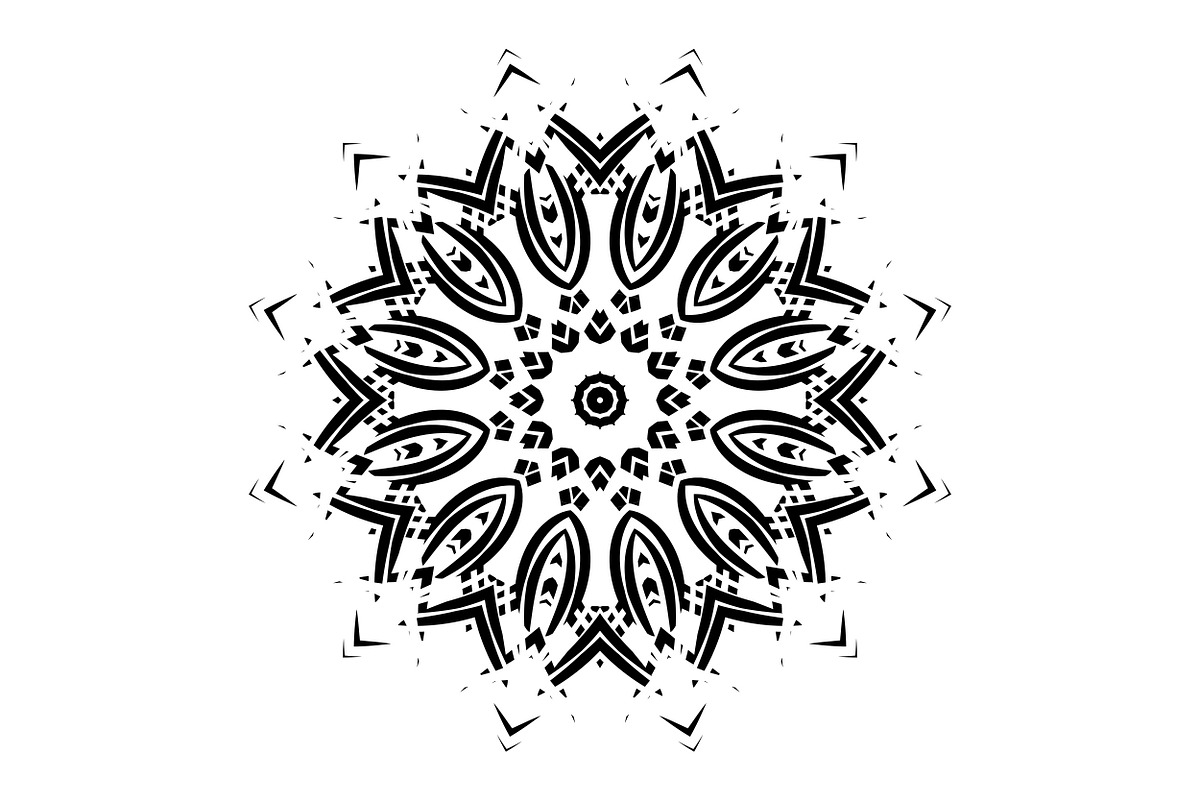 Black White Mandala Illustration Set, a Decorative Illustration by NJ Himel (Photo 45 of 101)