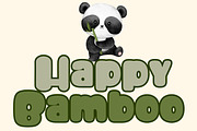 Happy Bamboo - Handwritting, a Blackletter Font by Charmingbear59.design (Thumbnail 1 of 5)