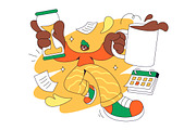 4 Deadline Vector Illustration, a Person Illustration by denayunebgt (Thumbnail 4 of 4)