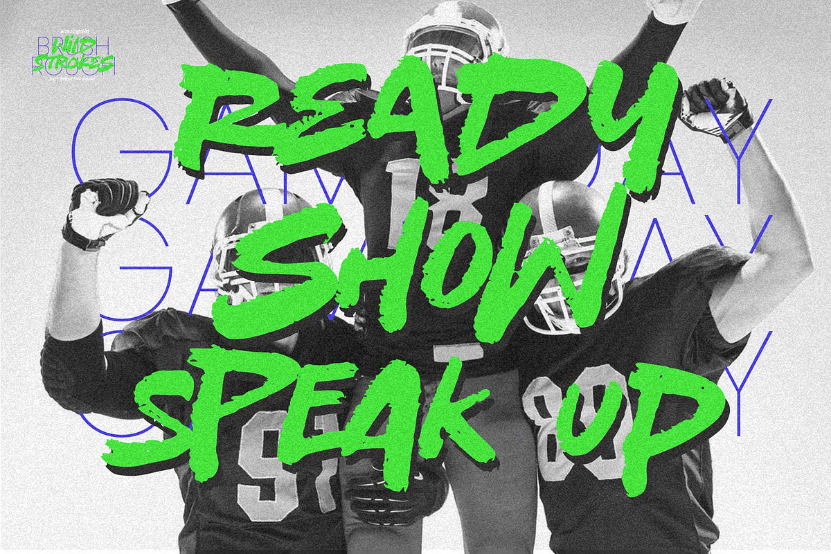 Wild Strokes - Wild Brush Font Rough, a Handwritten Font by Gassstype (Photo 2 of 8)