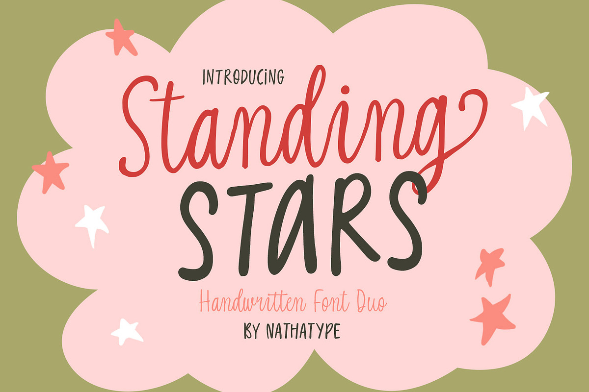 Standing Stars, a Sans Serif Font by Nathatype (Photo 1 of 12)