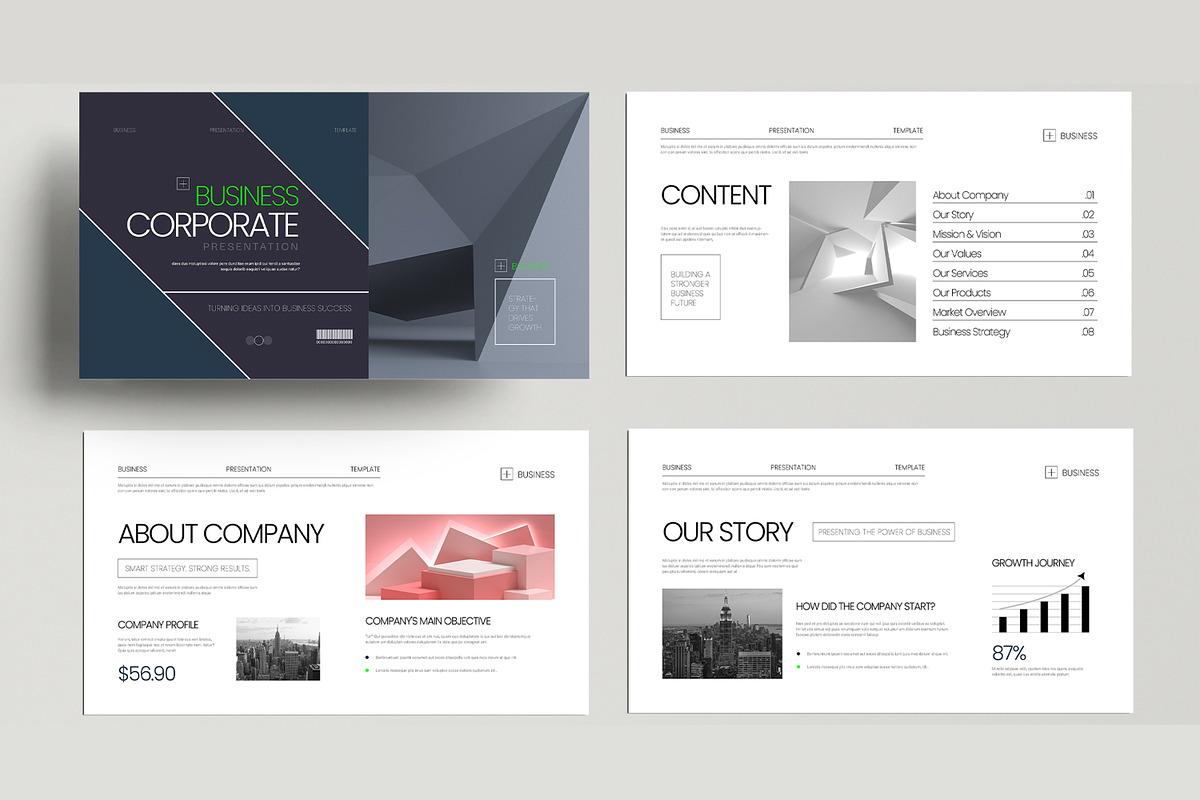 Corporate Business Presentation, a Presentation Template by MightyDesign (Photo 2 of 7)