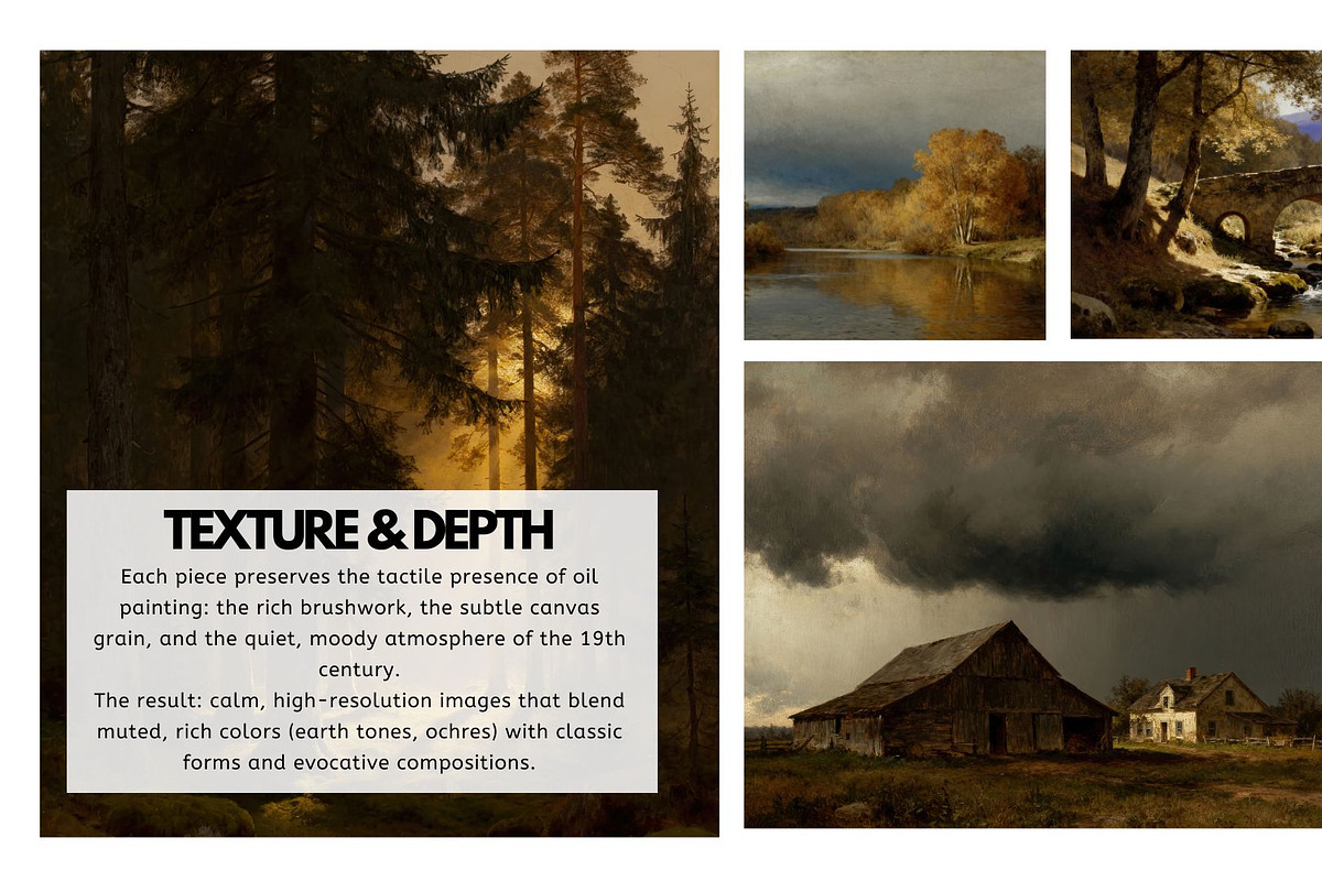 Vintage Moody Art Prints Bundle, a Decorative Illustration by Virgo Studio (Photo 4 of 6)
