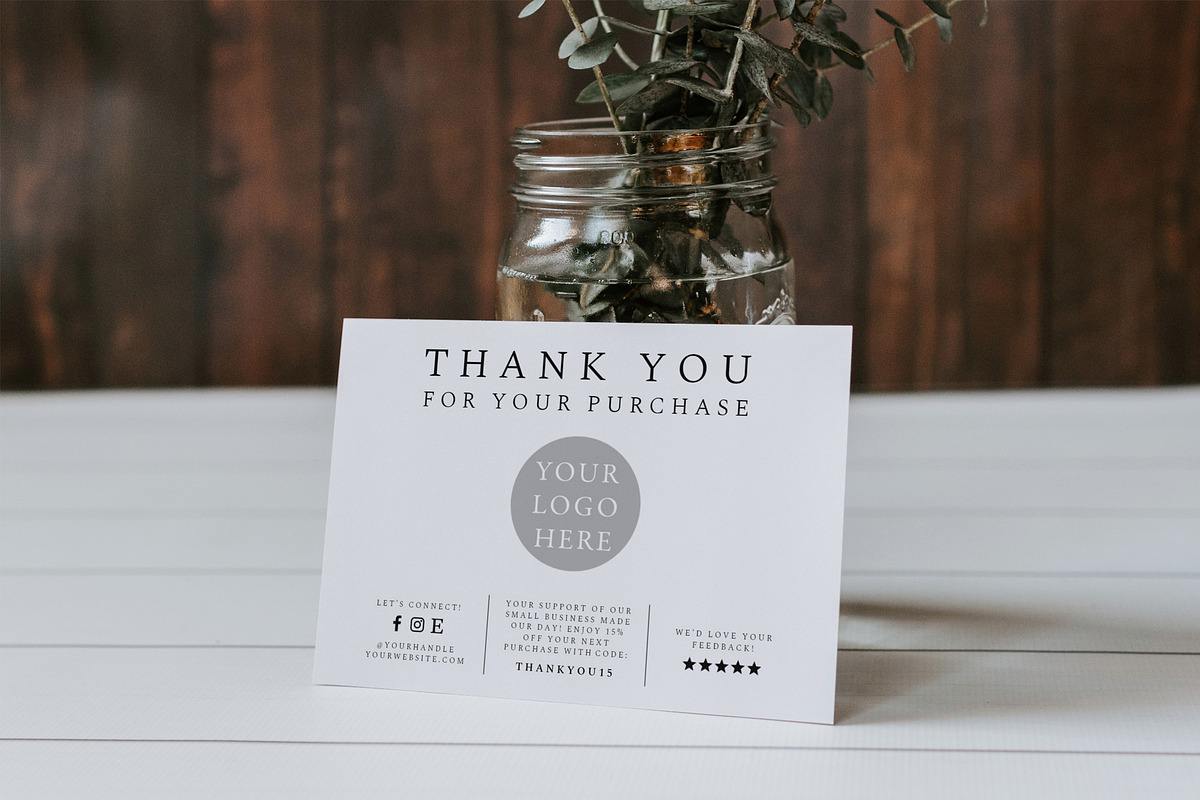 Small Business Thank You Card, a Card Template by DesignStudioTeti (Photo 3 of 5)