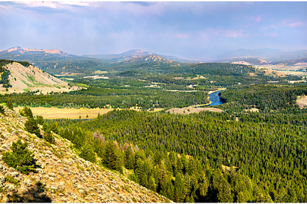 View of Snake river from Signal, a Nature Photo by Leonid Andronov