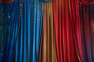 Whimsical Curtain Backdrop