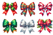 Watercolor Christmas Bow Clipart, an Icon by Dream Creation (Thumbnail 5 of 7)