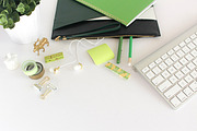 Green, white, desktop flatlay, a Social Media Template by life i design by Nicki (Thumbnail 3 of 3)