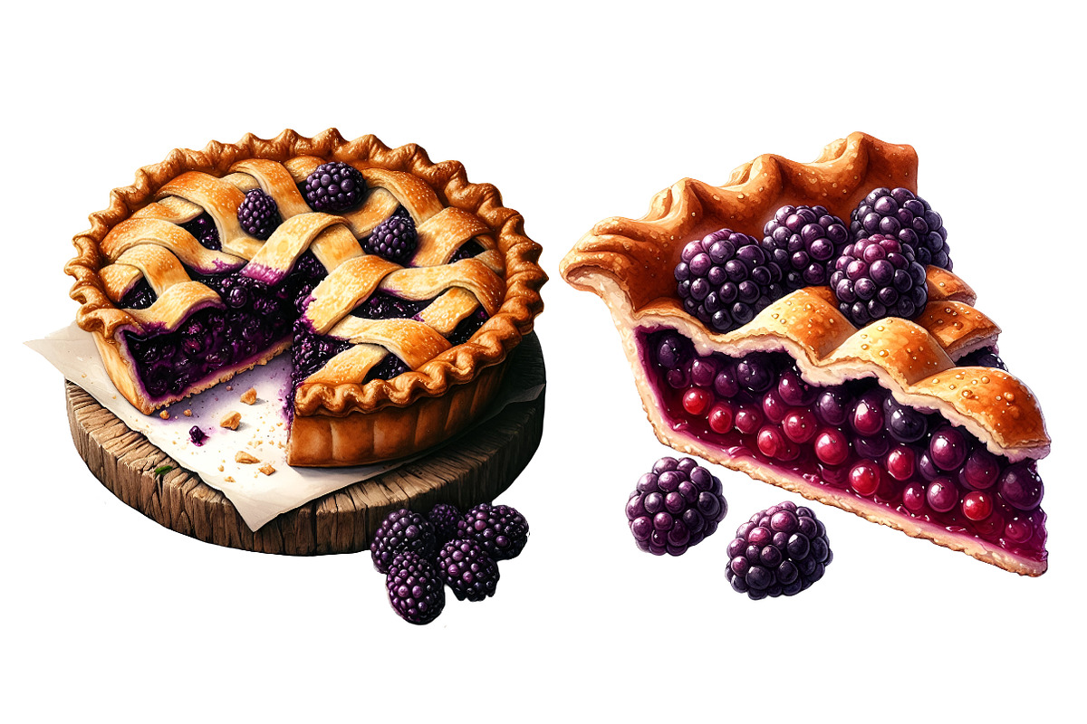 Mulberry Pie Clipart, an Illustration by Designworld (Photo 4 of 5)
