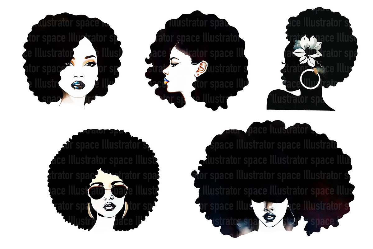 Black Queen Silhouette Clipart, an Illustration by Illustrator Space (Photo 5 of 9)