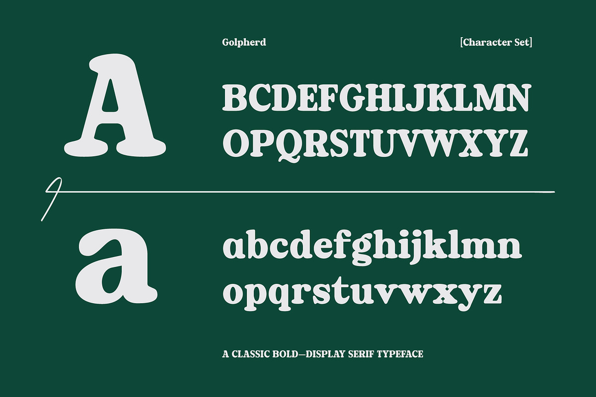 Golpherd – Classic Bold Display Font, a Serif Font by Drizy (Photo 3 of 10)