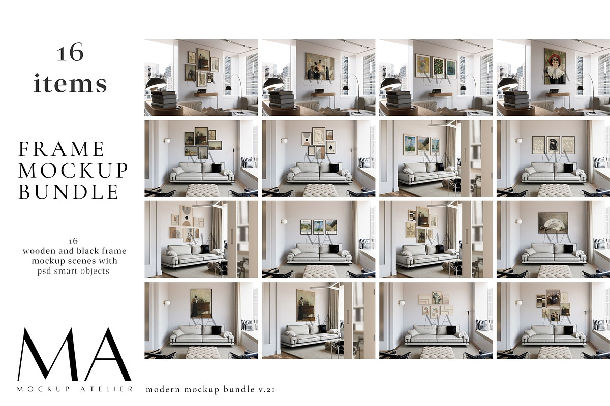 Entire Shop Frame Mockup Bundle, a Household Mockup by Mockup Art Atelier (Photo 17 of 55)